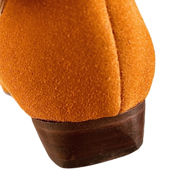 Vintage STUDIO OLYMPIA ochre genuine suede Loafers slip-on shoes. - Picture 4 of 15